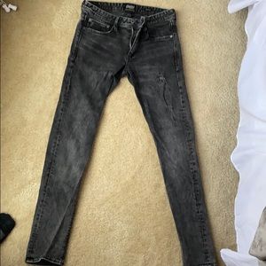 Superdry black skinny jeans 30x32